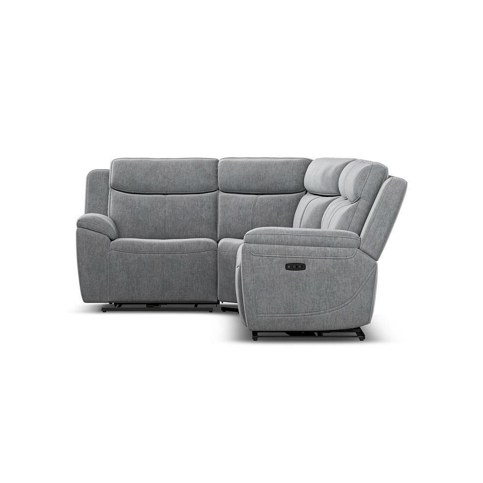 Hadley Right Hand Corner Electric Recliner Sofa with Power Headrests  in Amigo Granite Fabric 7