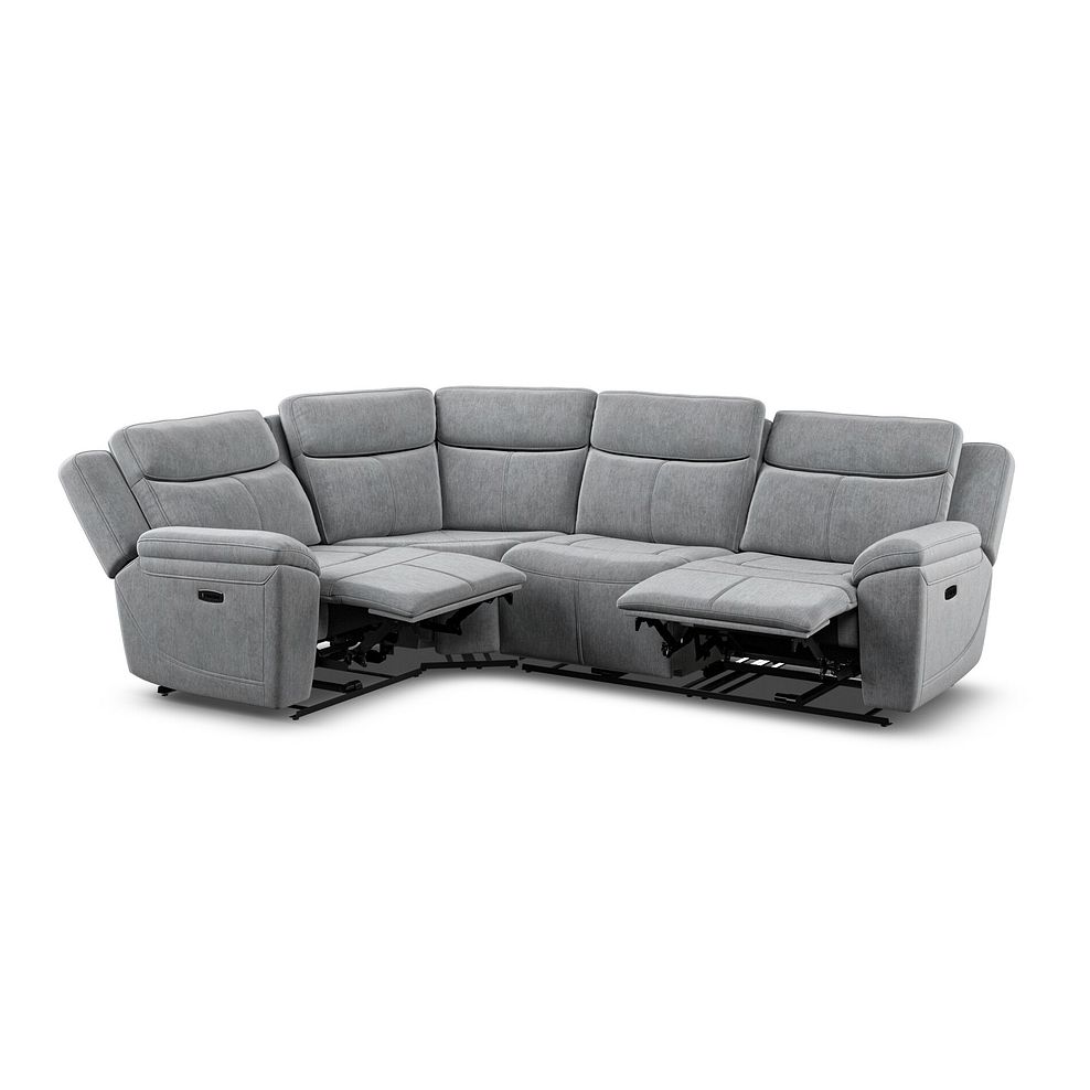 Hadley Right Hand Corner Electric Recliner Sofa with Power Headrests  in Amigo Granite Fabric 5