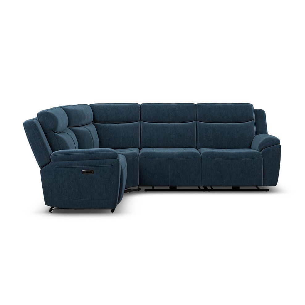 Hadley Right Hand Corner Electric Recliner Sofa with Power Headrests  in Amigo Navy Fabric 6