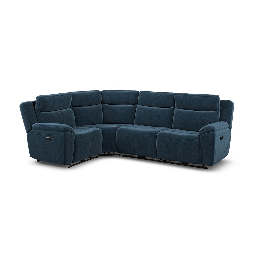 Hadley Right Hand Corner Electric Recliner Sofa with Power Headrests  in Amigo Navy Fabric 2