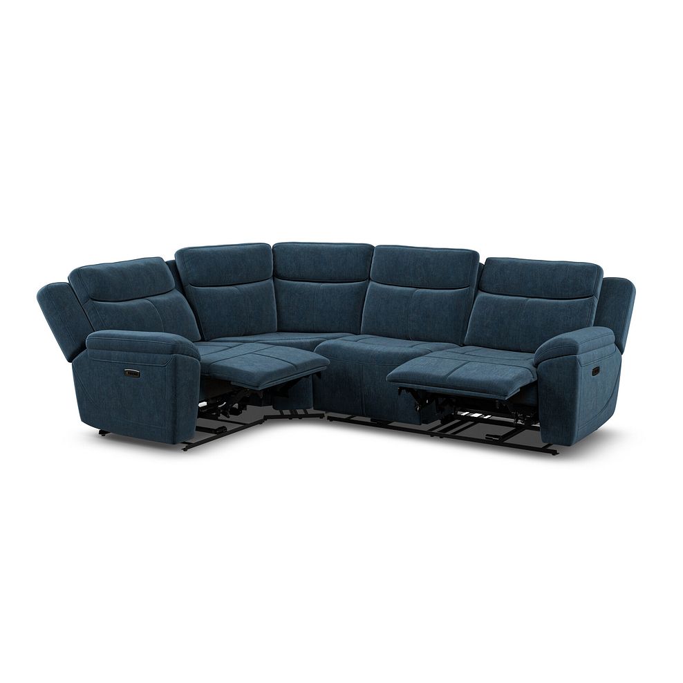 Hadley Right Hand Corner Electric Recliner Sofa with Power Headrests  in Amigo Navy Fabric 5