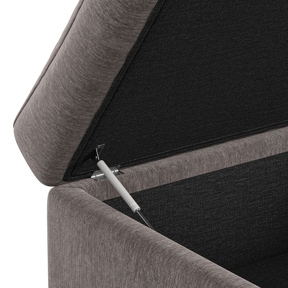 Hadley Storage Footstool in Amigo Cocoa Fabric 7