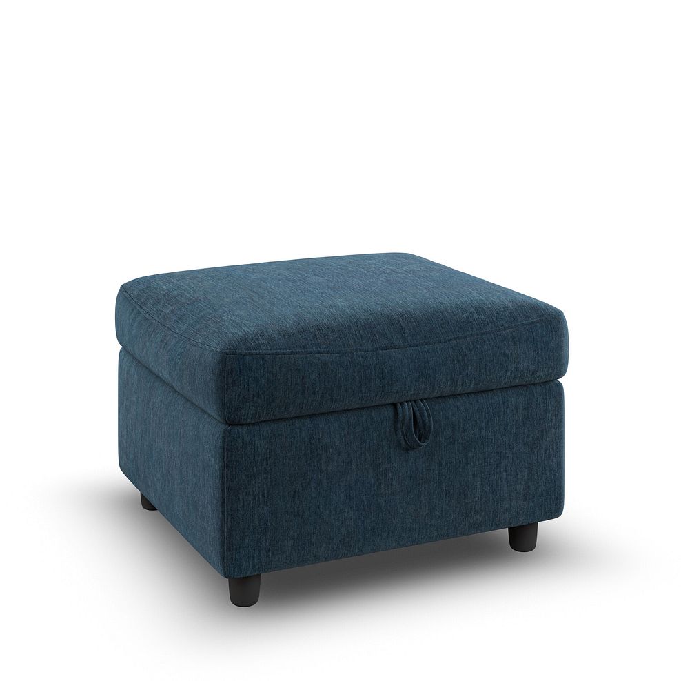 Hadley Storage Footstool in Amigo Navy Fabric 1