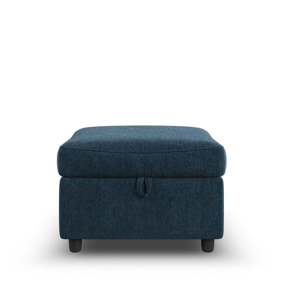 Hadley Storage Footstool in Amigo Navy Fabric 2