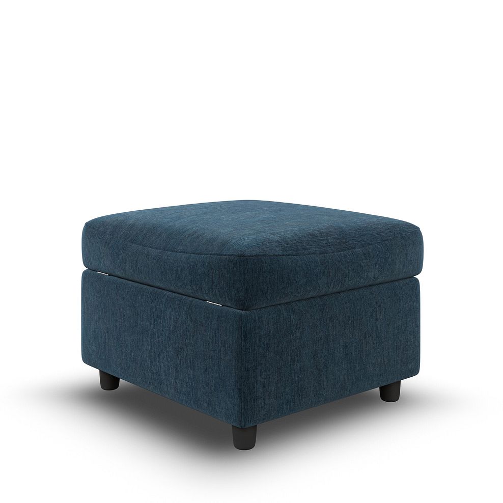 Hadley Storage Footstool in Amigo Navy Fabric 4