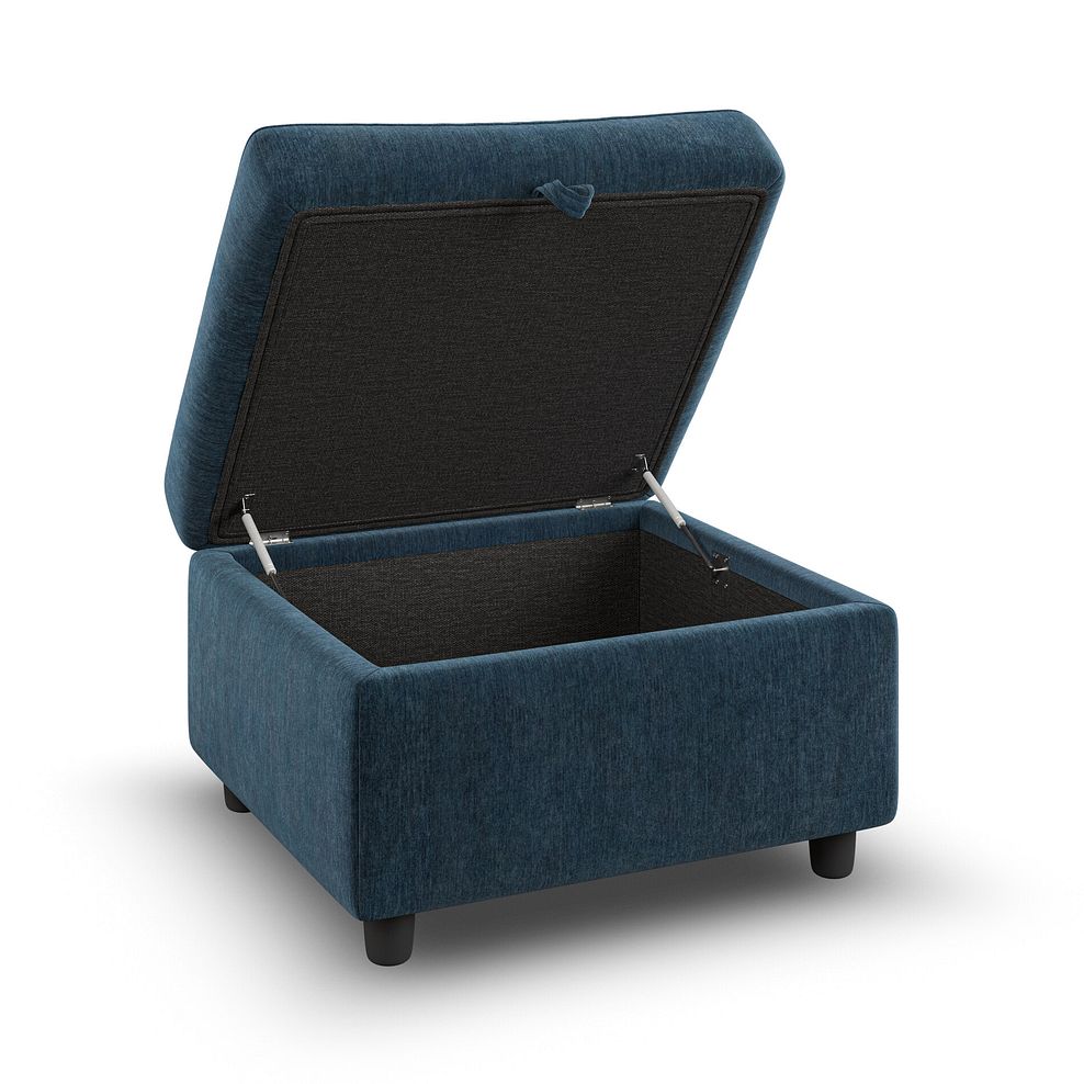 Hadley Storage Footstool in Amigo Navy Fabric 3