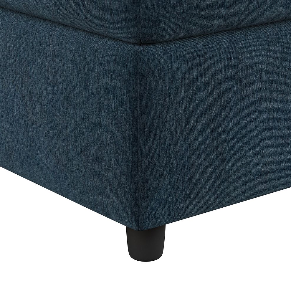 Hadley Storage Footstool in Amigo Navy Fabric 8
