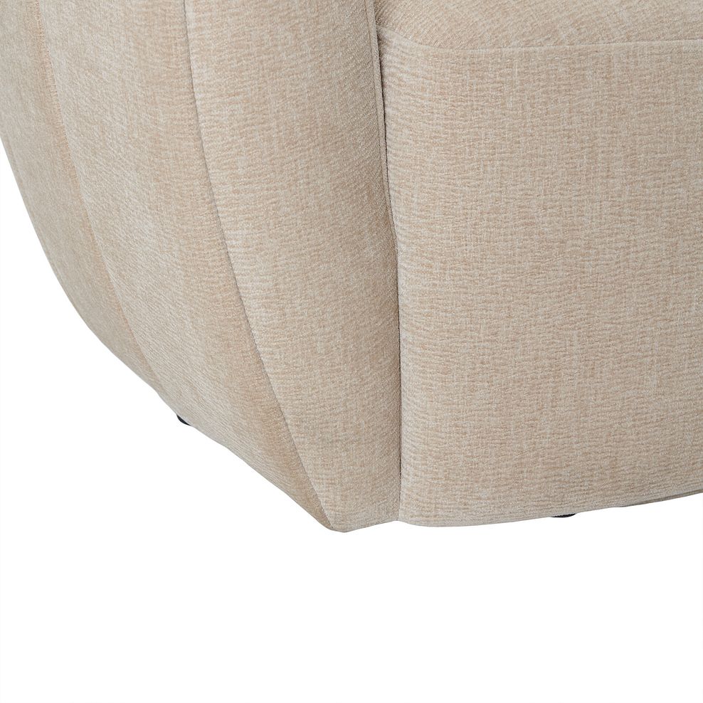 Halle Swivel Chair in Chenille Linen Fabric 7