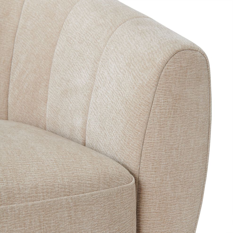Halle Swivel Chair in Chenille Linen Fabric 8
