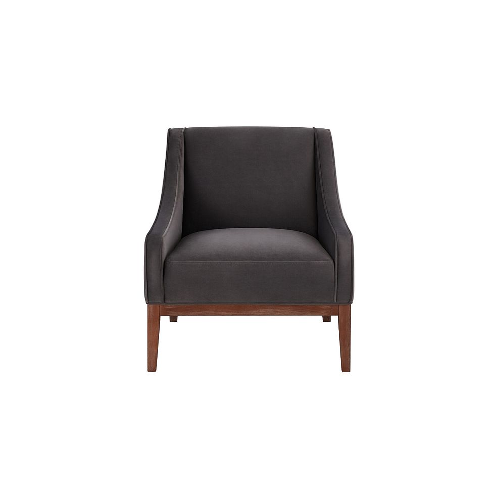 Hamilton Accent Chair in Grey Fabric 4
