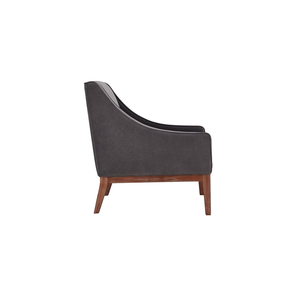 Hamilton Accent Chair in Grey Fabric 6
