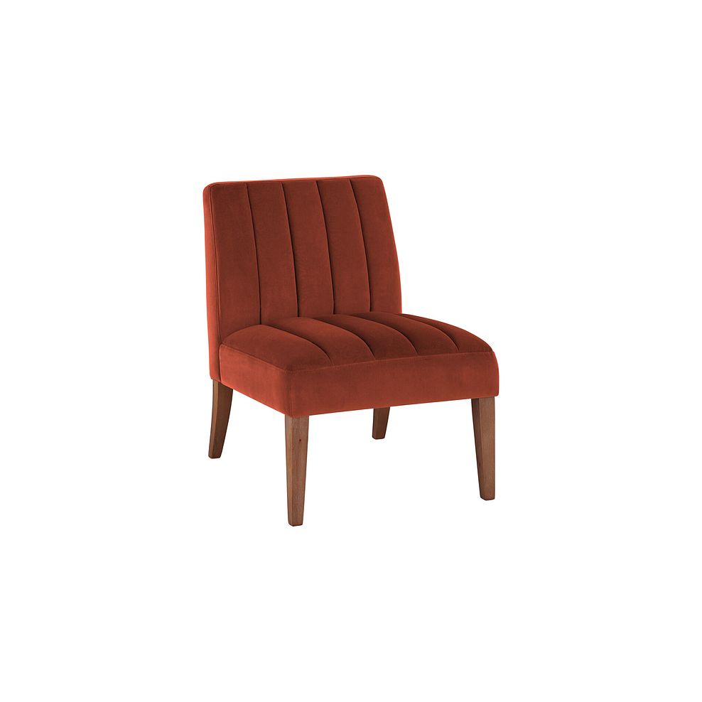 Harriet Accent Chair in Burgundy Fabric 1