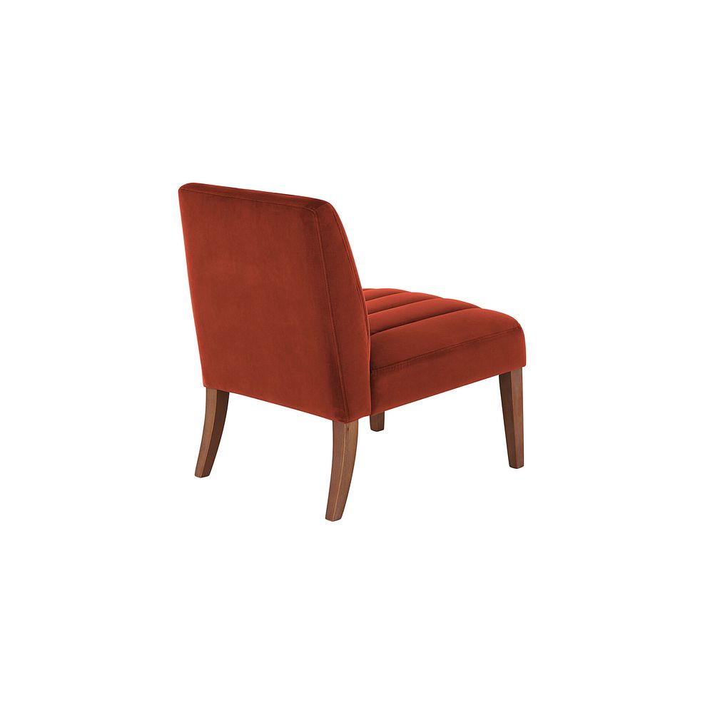 Harriet Accent Chair in Burgundy Fabric 3
