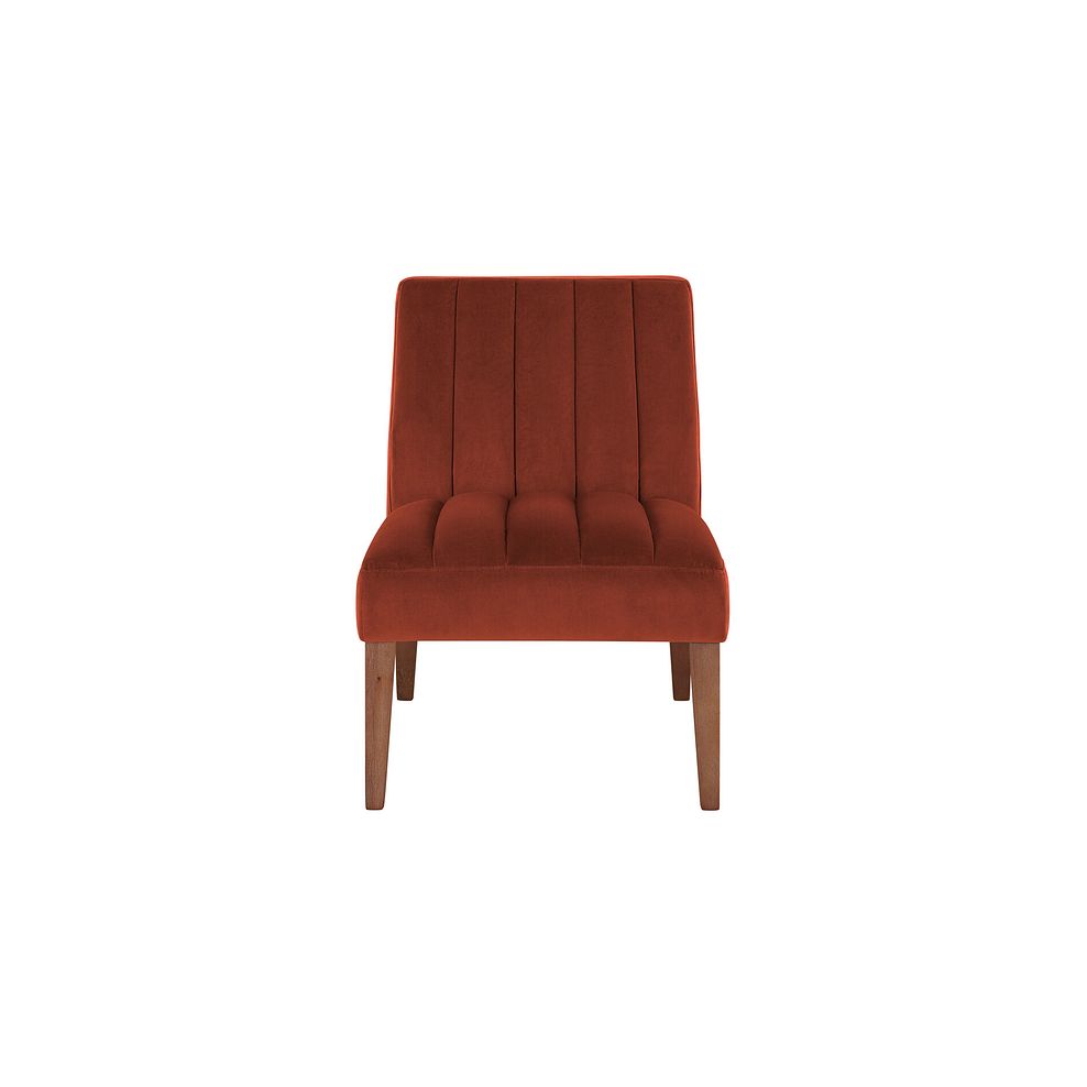 Harriet Accent Chair in Burgundy Fabric 2
