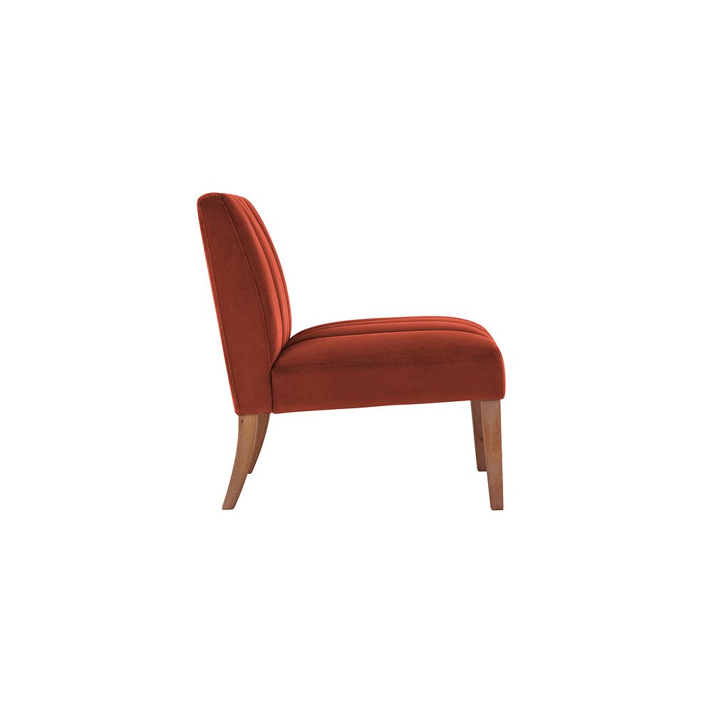 Harriet Accent Chair in Burgundy Fabric 4