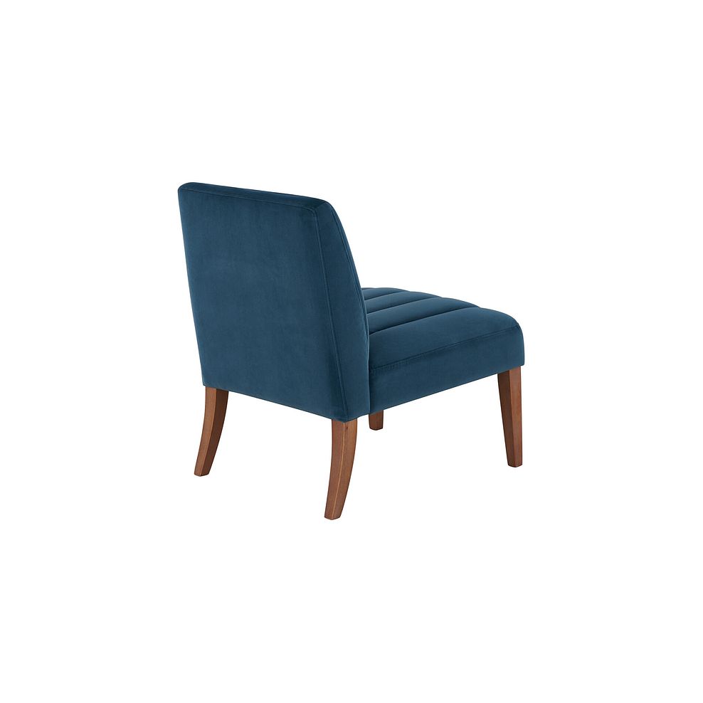 Harriet Accent Chair in Teal Fabric 5