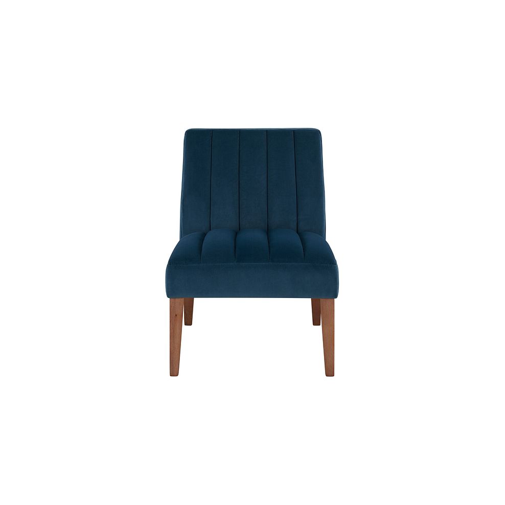 Harriet Accent Chair in Teal Fabric 4