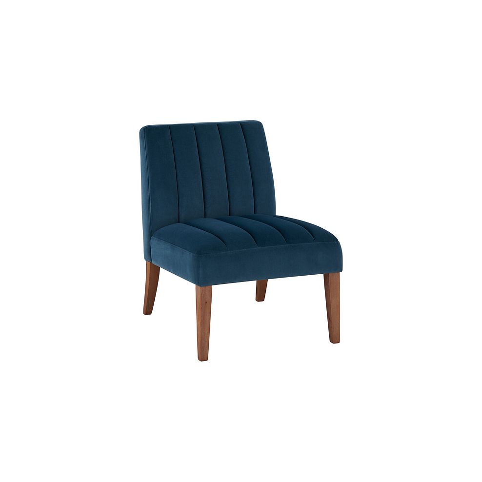 Harriet Accent Chair in Teal Fabric 3