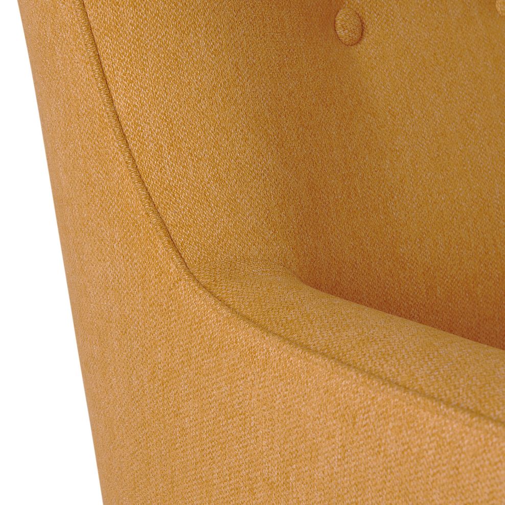 Harris Accent Chair in Linen Mustard Fabric 11