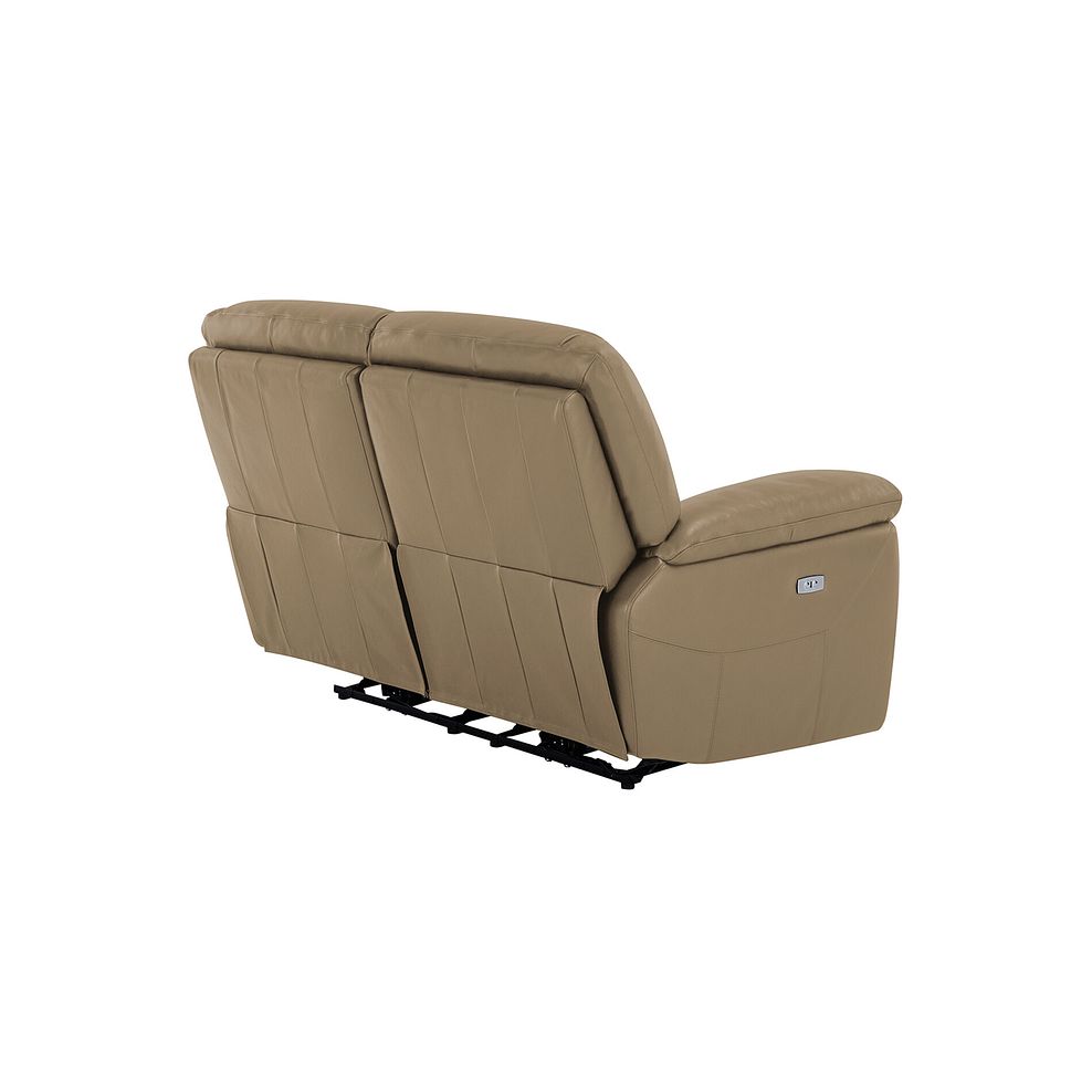 Hastings 2 Seater Electric Recliner Sofa in Beige Leather 6