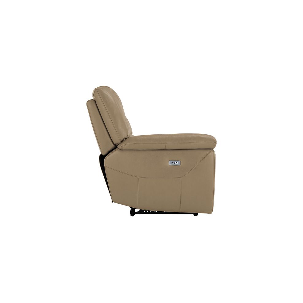 Hastings 2 Seater Electric Recliner Sofa in Beige Leather 7