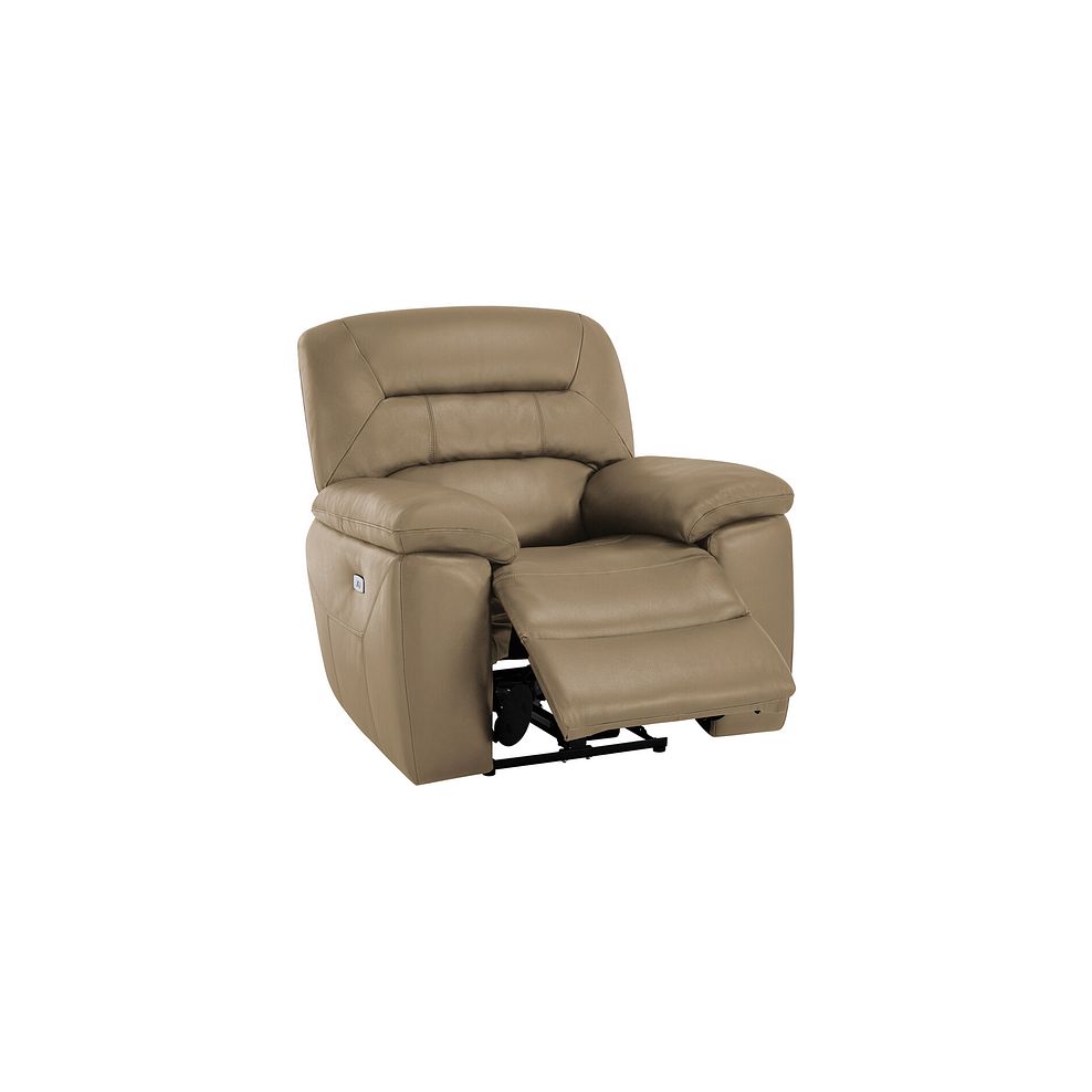 Hastings Electric Recliner Armchair in Beige Leather 3