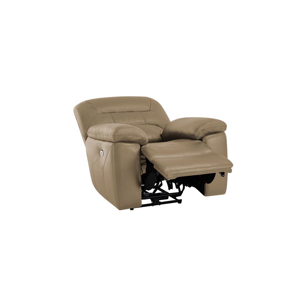 Hastings Electric Recliner Armchair in Beige Leather 4