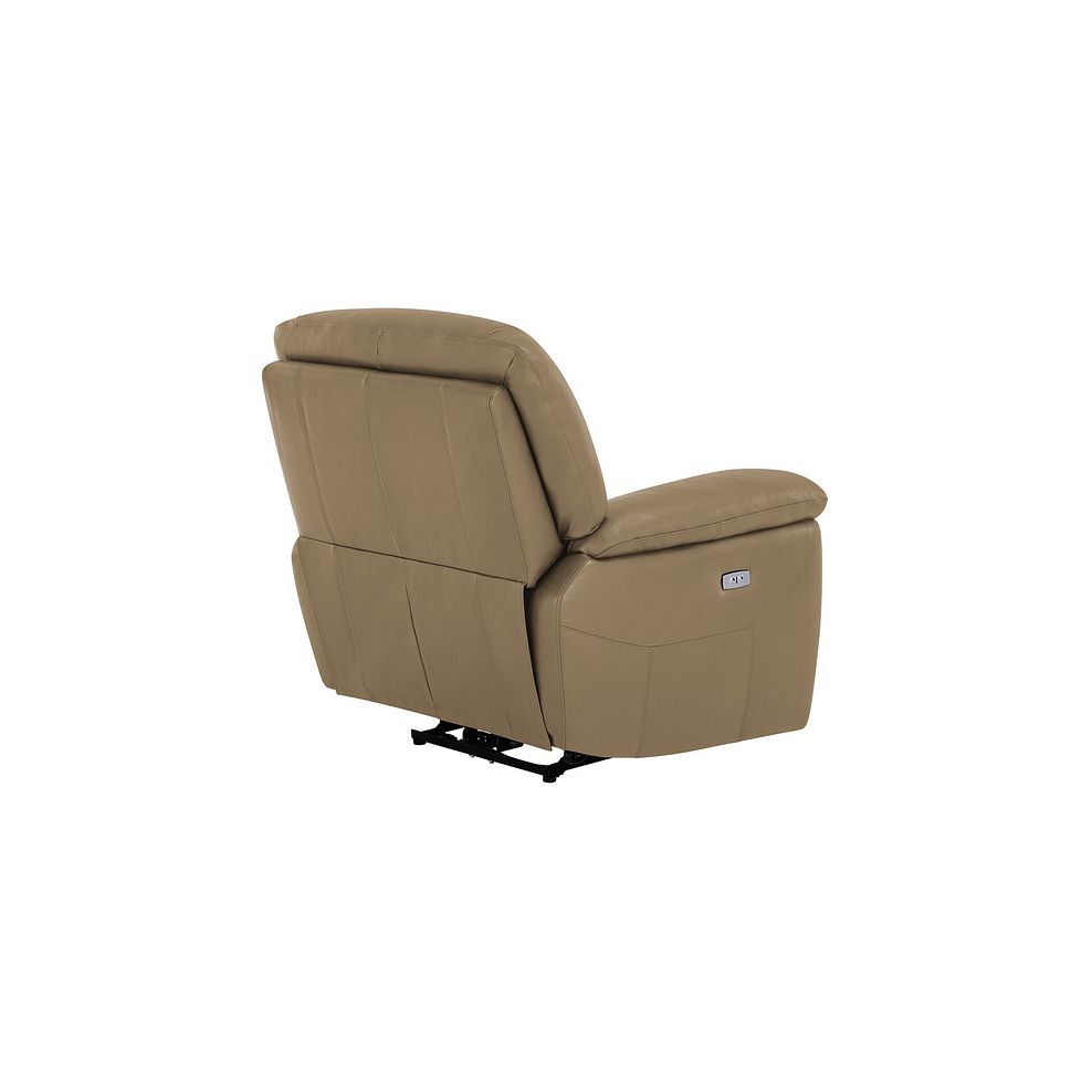 Hastings Electric Recliner Armchair in Beige Leather 5