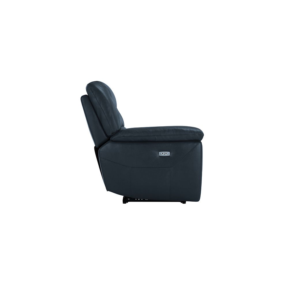 Hastings Electric Recliner Armchair in Blue Leather 6