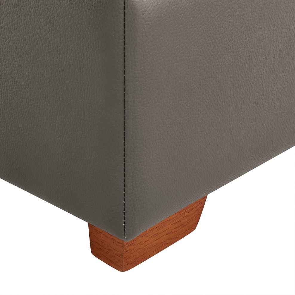 Hastings Storage Footstool in Dark Grey Leather Thumbnail 5