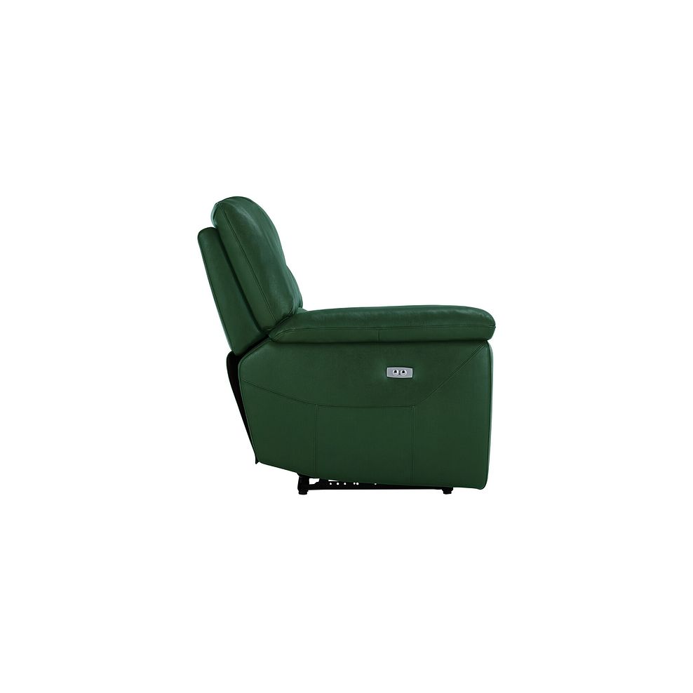 Hastings 2 Seater Electric Recliner Sofa in Green Leather 7