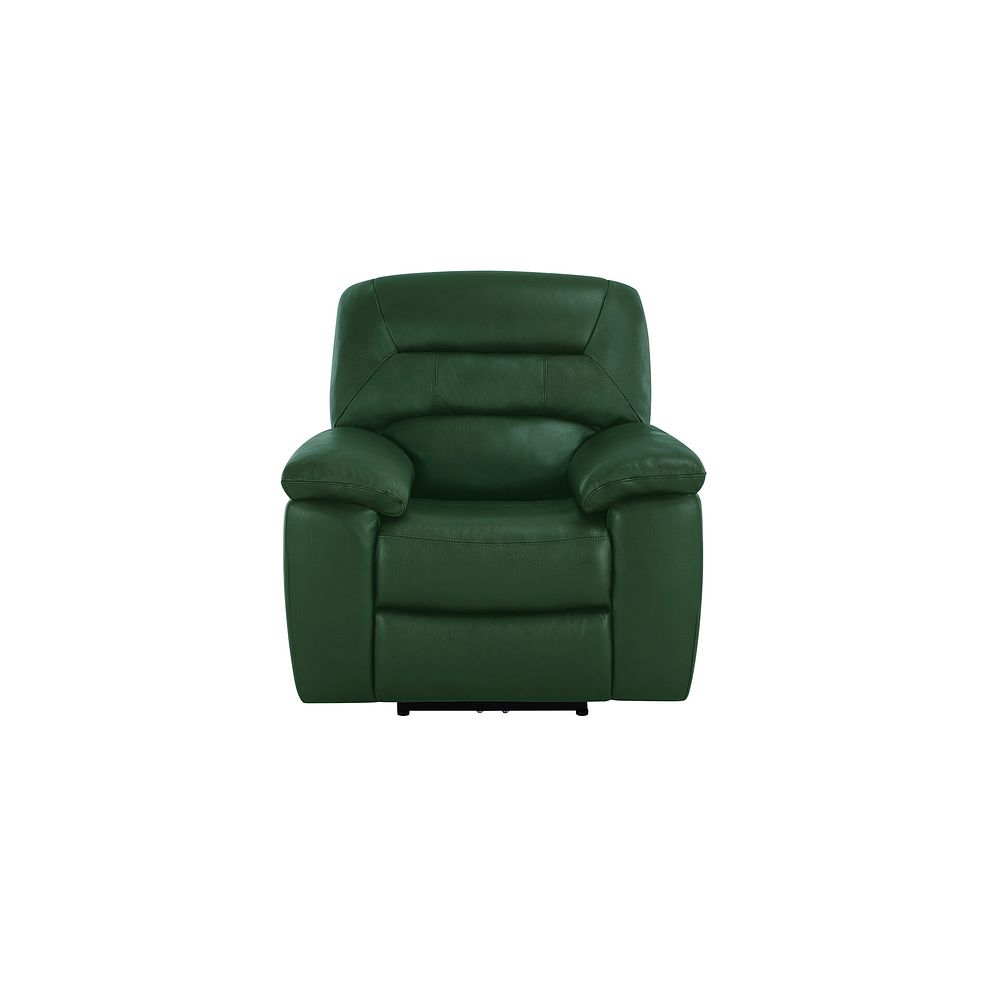 Hastings Electric Recliner Armchair in Green Leather 2