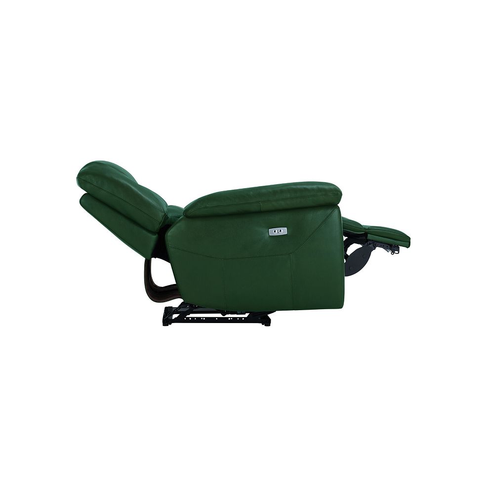 Hastings Electric Recliner Armchair in Green Leather 7