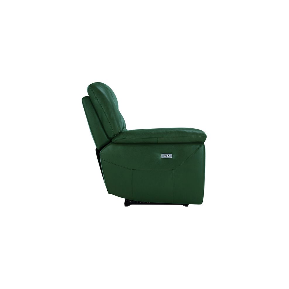 Hastings Electric Recliner Armchair in Green Leather 6
