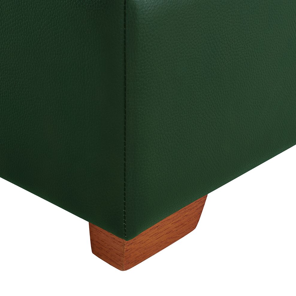 Hastings Storage Footstool in Green Leather 5