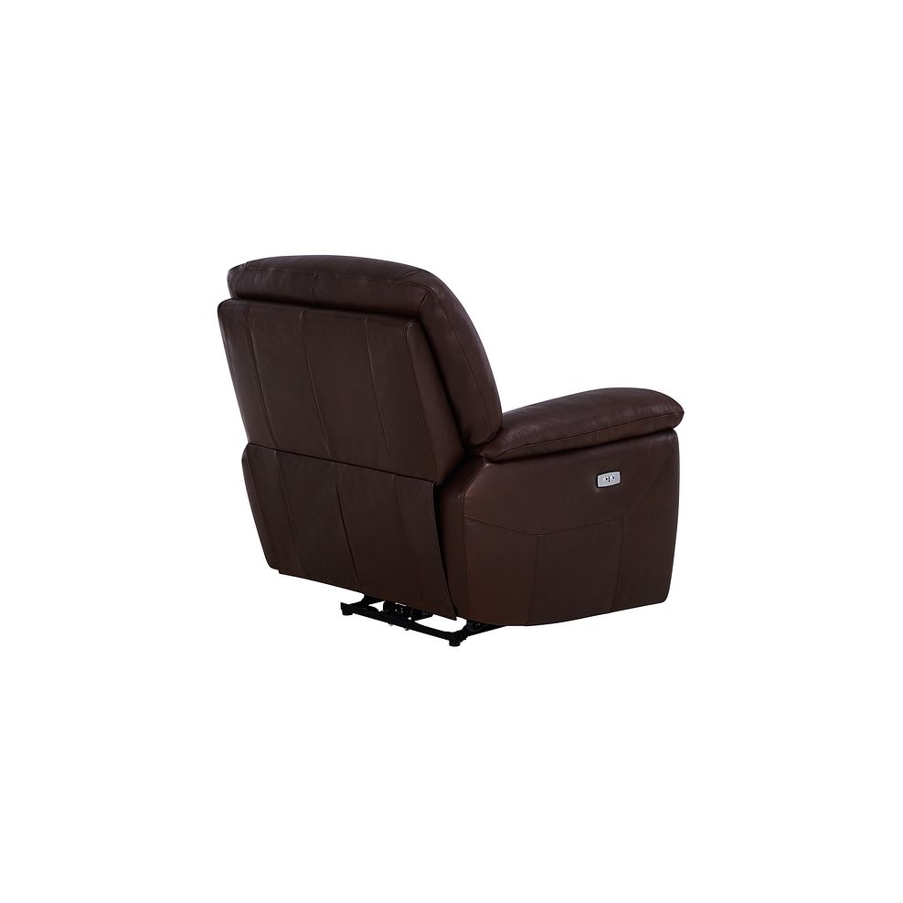 Hastings Electric Recliner Armchair in Two Tone Brown Leather 7