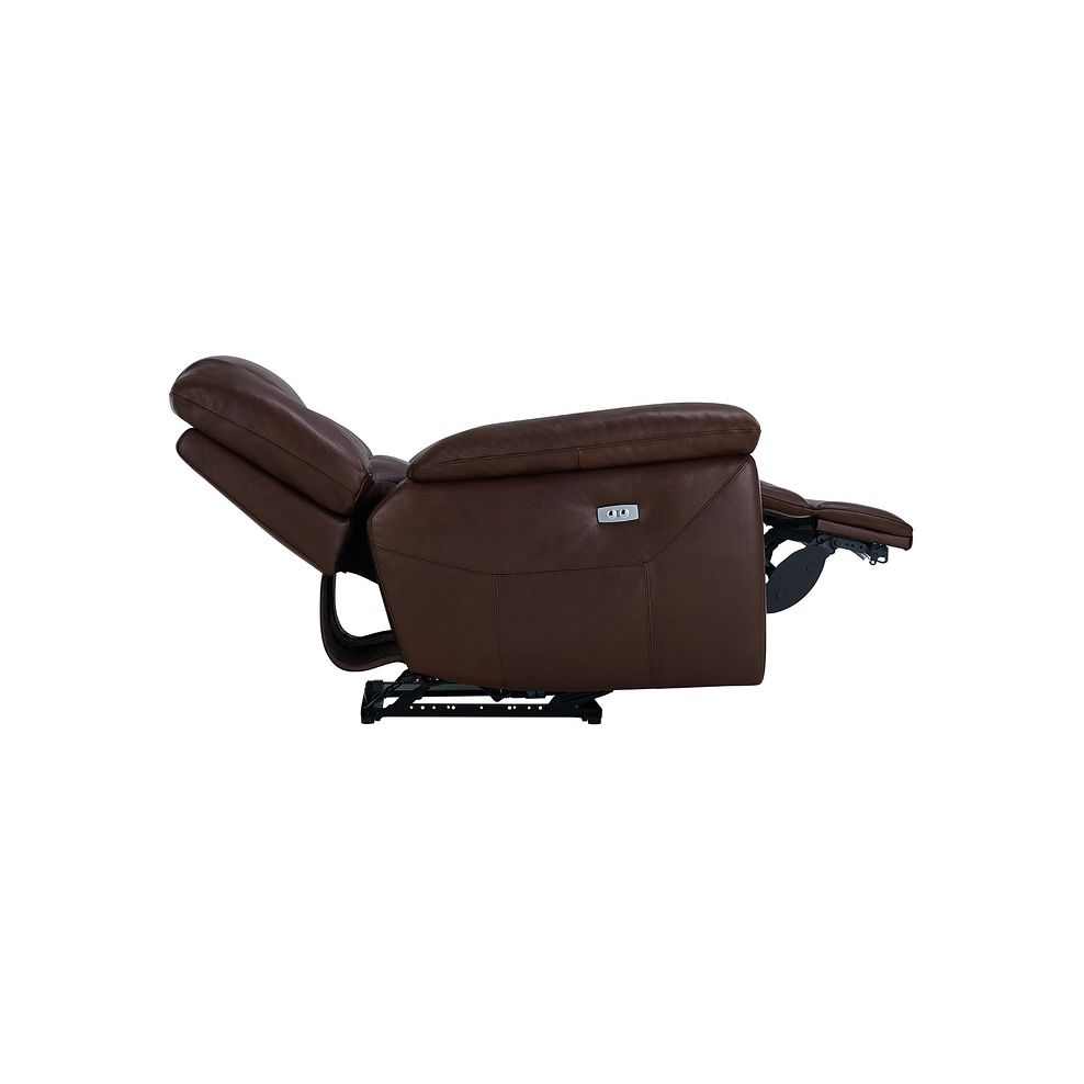 Hastings Electric Recliner Armchair in Two Tone Brown Leather 9