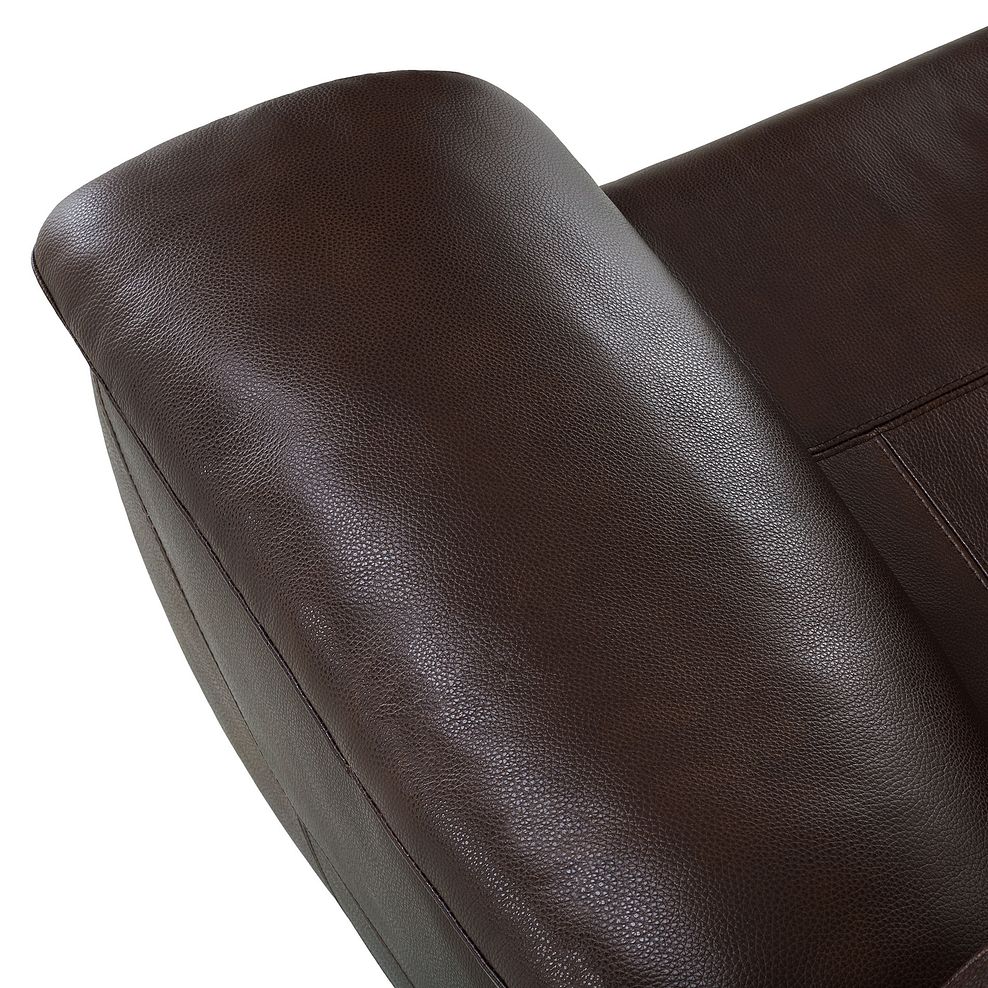 Hastings Electric Recliner Armchair in Two Tone Brown Leather 12