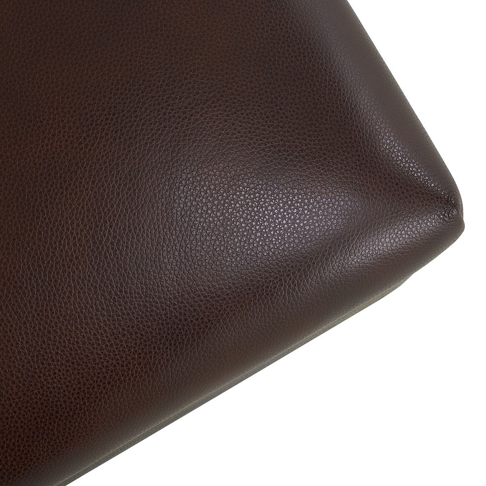 Hastings Storage Footstool in Two Tone Brown Leather 7