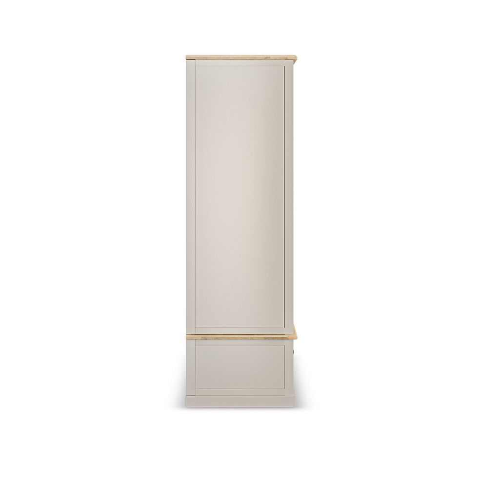Henley Natural Oak and Stone Painted Hardwood Double Wardrobe 4