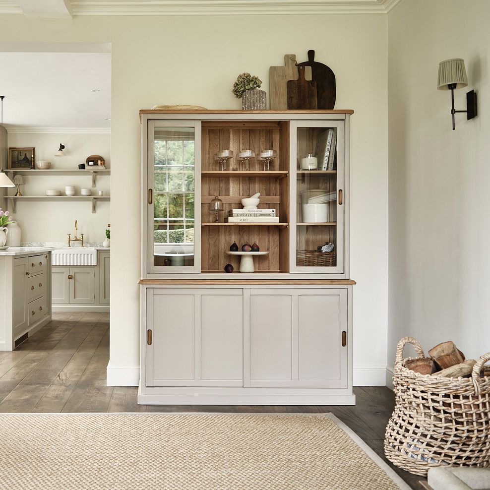 Henley Natural Oak and Stone Painted Hardwood Large Dresser 1