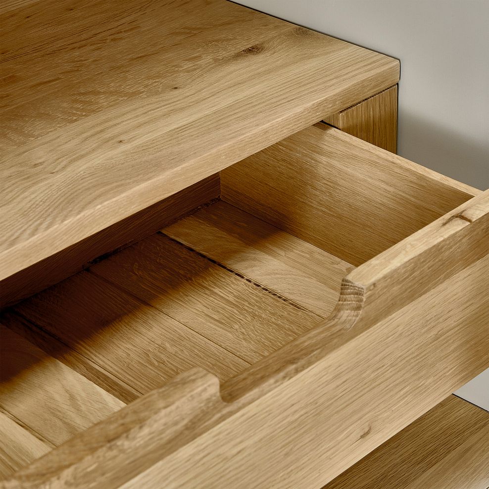 Henley Natural Oak and Stone Painted Hardwood Large Larder 13