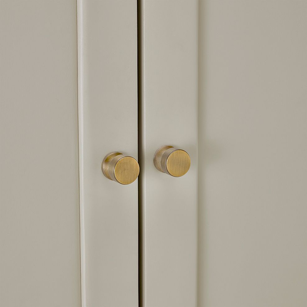 Henley Natural Oak and Stone Painted Hardwood Large Larder 14