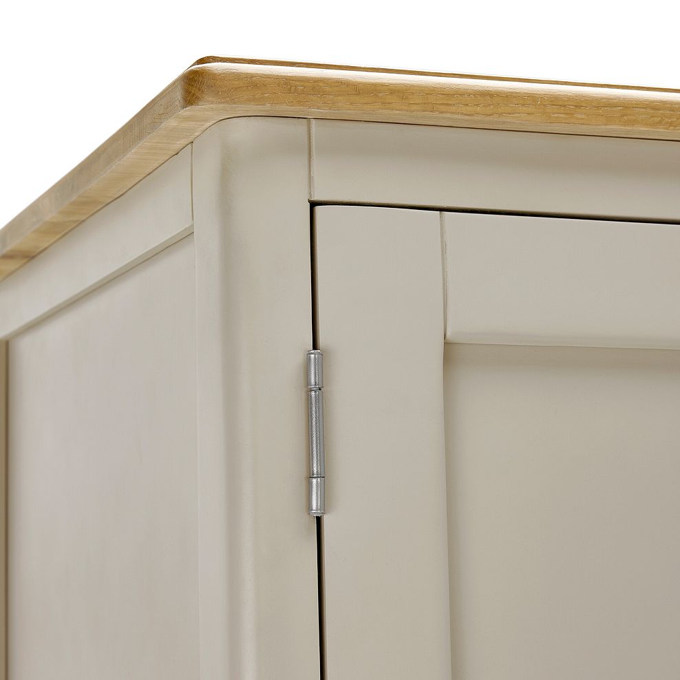 Henley Natural Oak and Stone Painted Hardwood Large Larder 15