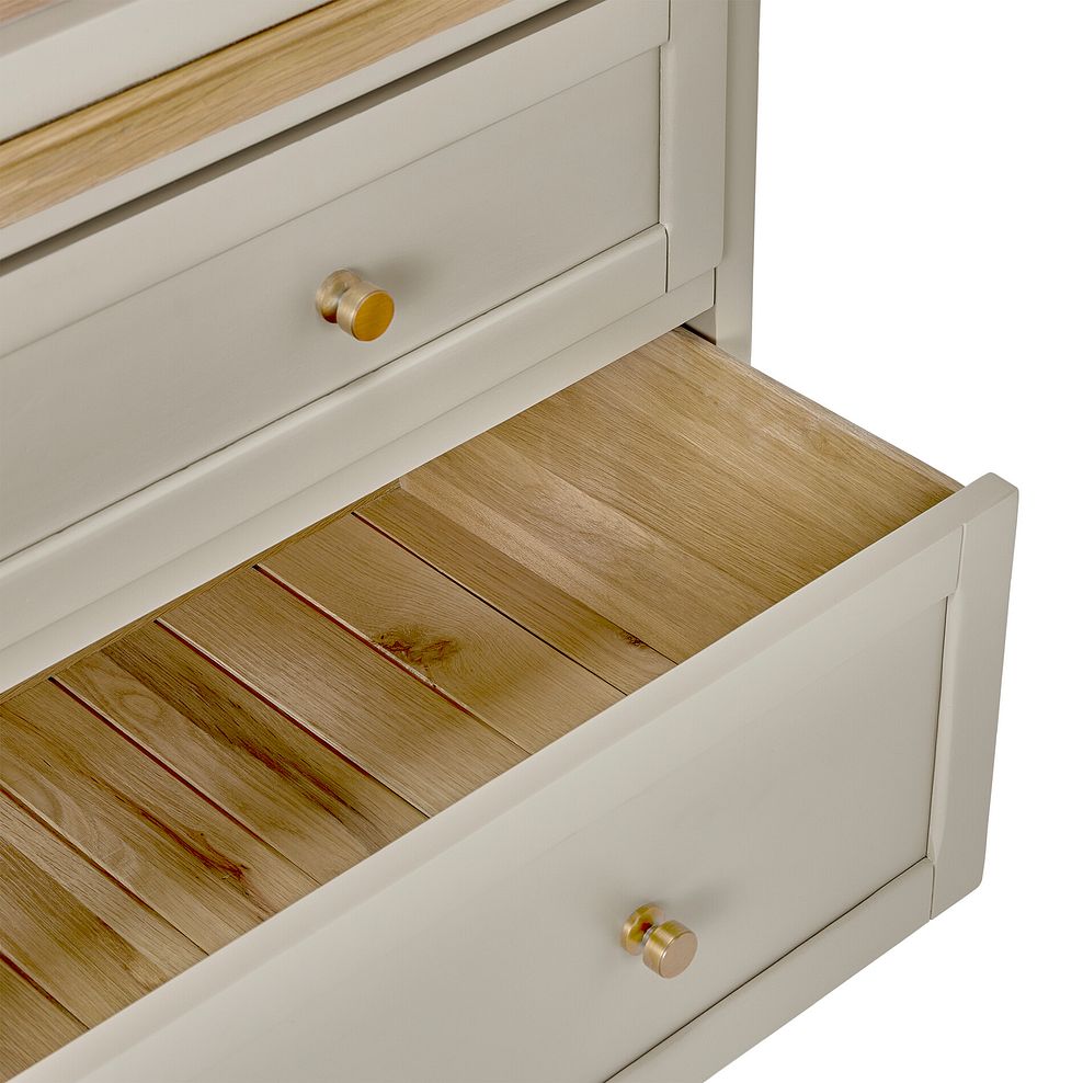 Henley Natural Oak and Stone Painted Hardwood Large Larder 17