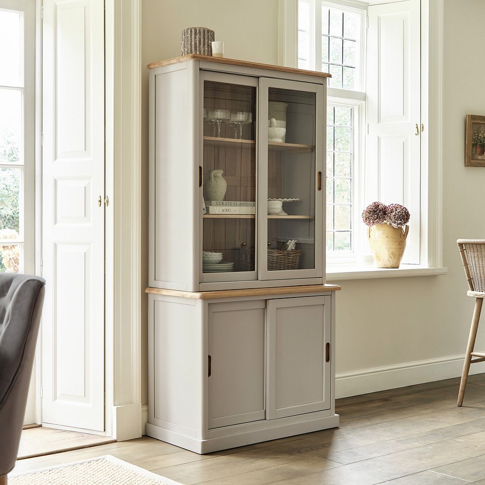 Henley Natural Oak and Stone Painted Hardwood Small Dresser 3