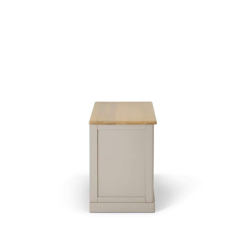 Henley Natural Oak and Stone Painted Hardwood Small TV Unit 10