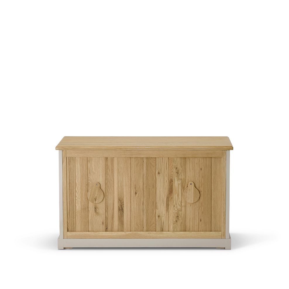 Henley Natural Oak and Stone Painted Hardwood Small TV Unit 11