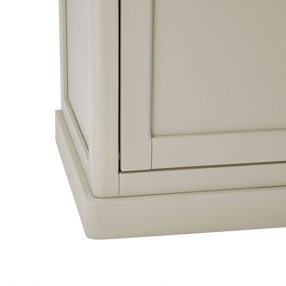 Henley Natural Oak and Stone Painted Hardwood Small TV Unit 12