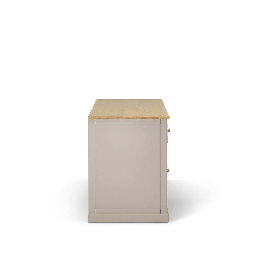 Henley Natural Oak and Stone Painted Large Computer Desk 7